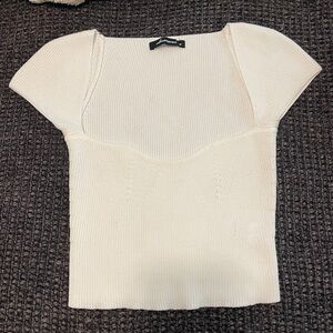 Elegant Cream Women's Top